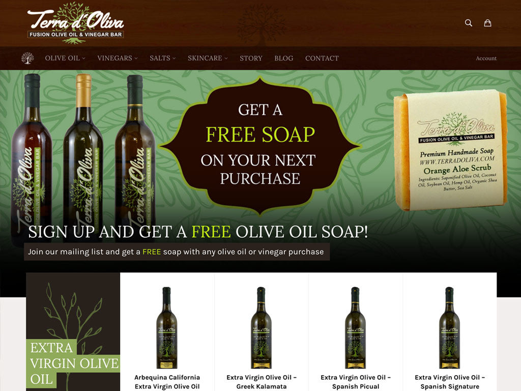 A brand new website for Terra d'Oliva
