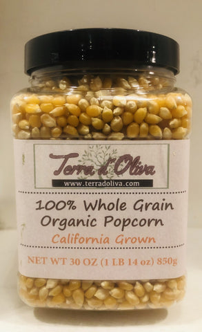 30 oz (1lb 14 oz) Organic Non GMO Yellow Butterfly Popcorn Kernel